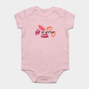 Out Of Lipstick With Lips Graphic illustration Baby Bodysuit